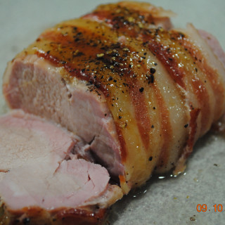 Jodie's bacon wrapped pork tenderloin