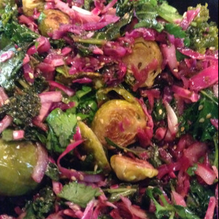 Kale and Brussel Sprout Power Salad