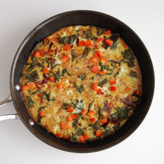 Kale and Red Pepper Frittata