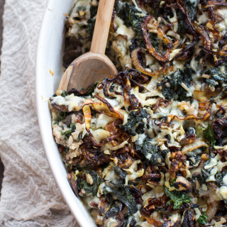 Kale and Wild Rice Casserole