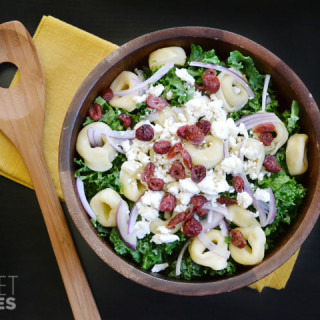 Kale, Tortellini and Cranberry Salad