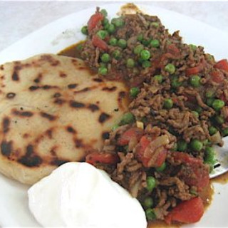 Keema Mattar Pilau (Mince Meat and Peas with Rice)