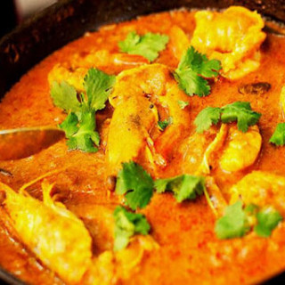 Kerala Prawn Curry (Konju Varutharacha curry)