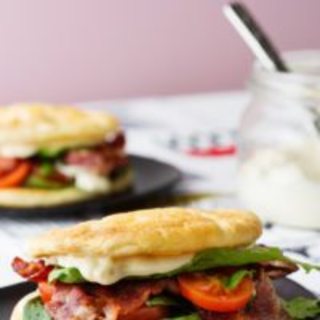 Keto BLT with cloud bread