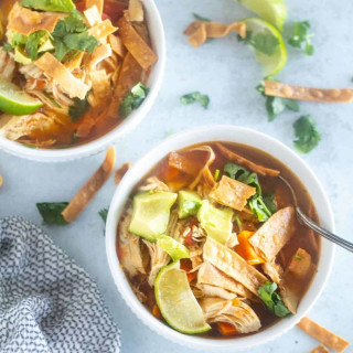 Keto Chicken Tortilla Soup {Instant Pot, Slow Cooker, Or Stovetop}