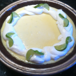 Key Lime Pie with Chocolate-Almond Crust