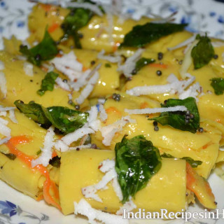 khandvi Recipe in Hindi - खांडवी रेसीपी | How to make Khandvi