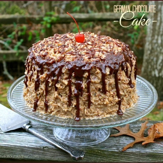 Kicked-Up German Chocolate Cake From a Mix with Homemade Coconut Pecan Fros