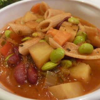 Kidney Bean Pasta Soup