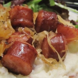 Kielbasa Sausage with Spiced Sauerkraut