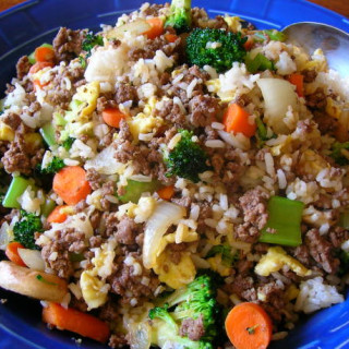 Kittencal's Ground Beef Fried Rice