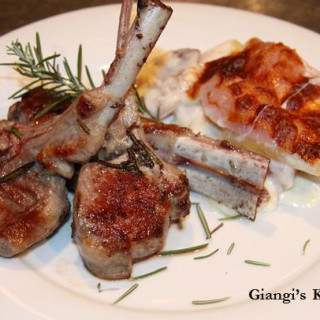 lamb Chops with Gratin Dauphinois