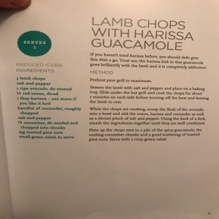 Lamb Chops With Harissa Gaucamole