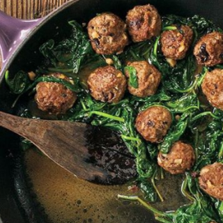 Lamb Meatballs with Garlic and Spinach ( Copy )