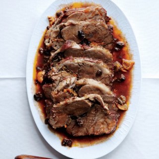 Lamb Pot Roast with Oranges and Olives