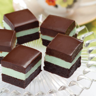 Layered Mint Brownies