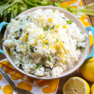 Lemon Garlic Herb Rice