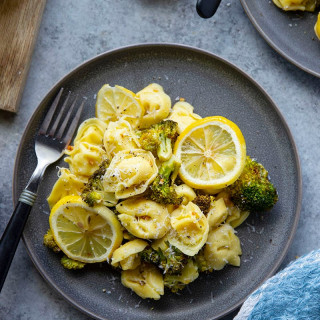 Lemon Roasted Broccoli Tortellini