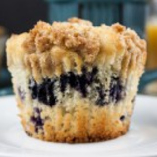Lemon Streusel Blueberry Muffins