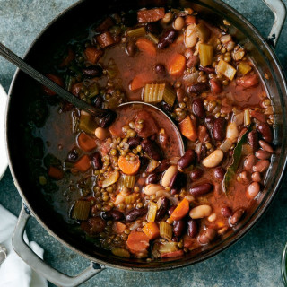 Lentil and Bean Stew with Gremolata