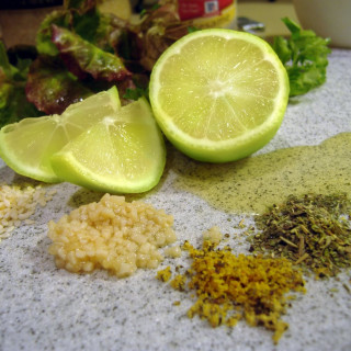 Lime and Olive Oil Salad Dressing