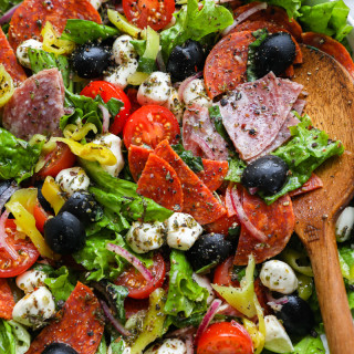 Loaded Italian Salad with Red Wine Vinaigrette
