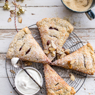 Loaded Chocolate Hazelnut Liquor Turnovers with Salted Vanilla Bean Whipped