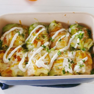 Low-Carb Cabbage Enchiladas