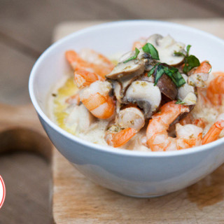 Low Carb Creamy Garlic Mushroom Shrimp Recipe