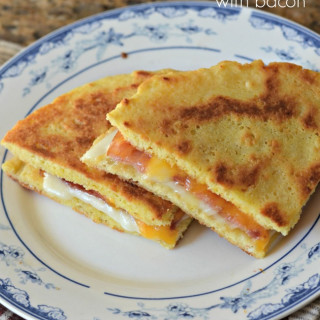 Low Carb Grilled Cheese Sandwich with Bacon