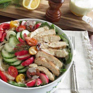 Low Carb Grilled Chicken Breast Salad For One