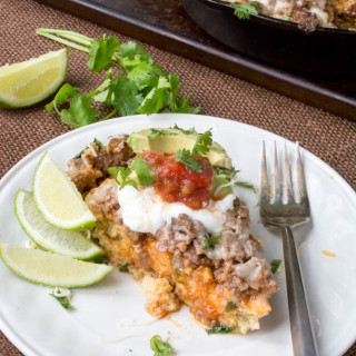Low Carb Mexican Tamale Skillet Pie (Gluten Free, Grain Free)