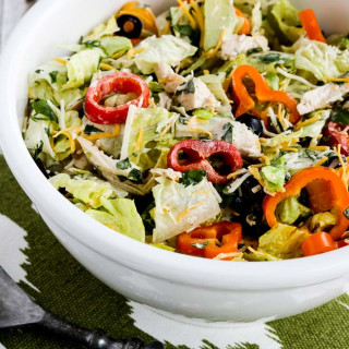 Low-Carb Southwest Chicken Salad with Chipotle Ranch Dressing