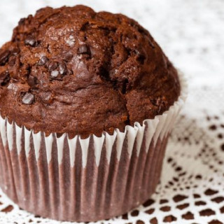 Low-Fat Dark Chocolate Muffins