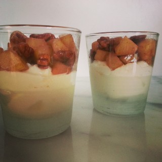 Makkelijk dessert: Griekse yoghurt met Peer en Pecannoten