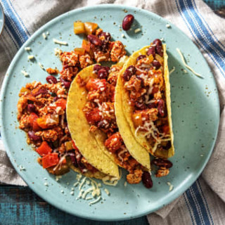 Makkelijke Mexicaance taco's Lekker pittig, met kip en groene peper