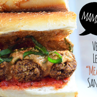 Mama Mia! Vegan Lentil "Meatball" Penne Rosa Sandwich