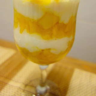 Mango and Yogurt Pudding