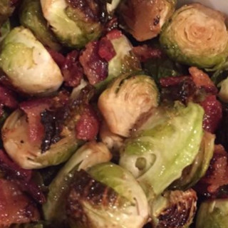 Maple Roasted Brussels Sprouts with Bacon Recipe