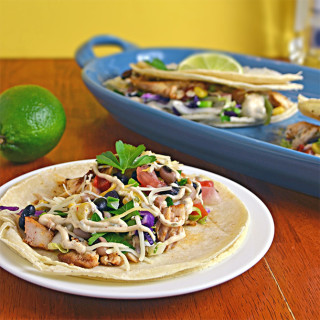 Margarita Fish Tacos with Chipotle Lime Sauce