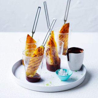 MasterChef Elena Duggan's spiced barbecued pineapple with chocolate dip