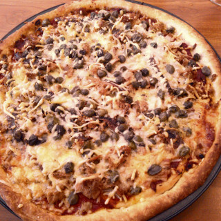 Meat and Fish Pizza