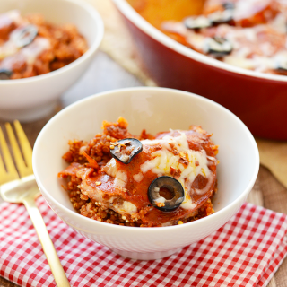 Meat Lovers Pizza Quinoa Bake