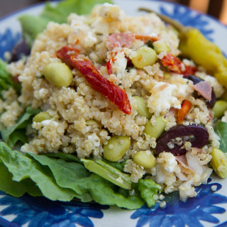 Mediterranean Edamame Quinoa Salad