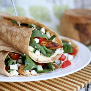 Mediterranean Grilled Chicken Wrap Recipe, and Eating More Organic on a Bud