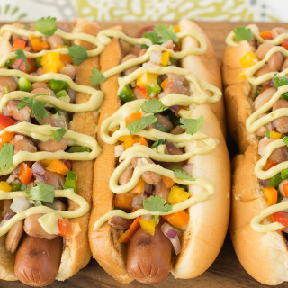 Mexican style hot dogs