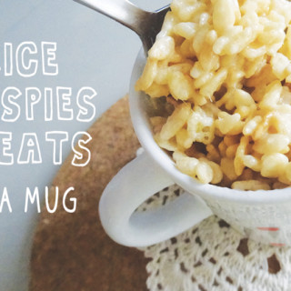 Microwave Rice Krispies Treats for One