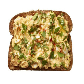 Middle Eastern Egg Salad on Toast