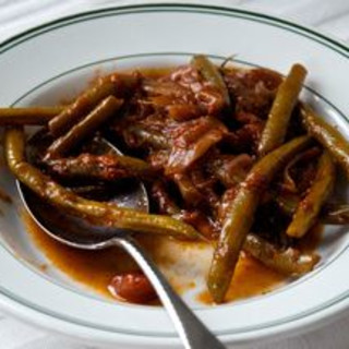 Middle-Eastern Slow Cooked Green Beans