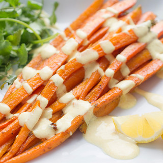 Milk Means More: Moroccan Roasted Carrot Salad with Yogurt Dressing